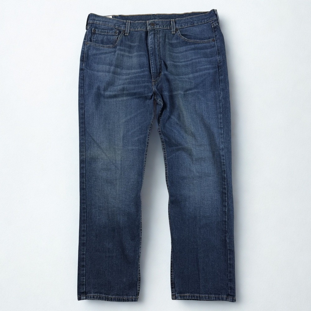 Levis 505 Regular Fit Jeans Mens 40x30 Blue Denim Straight Leg Pants Classic